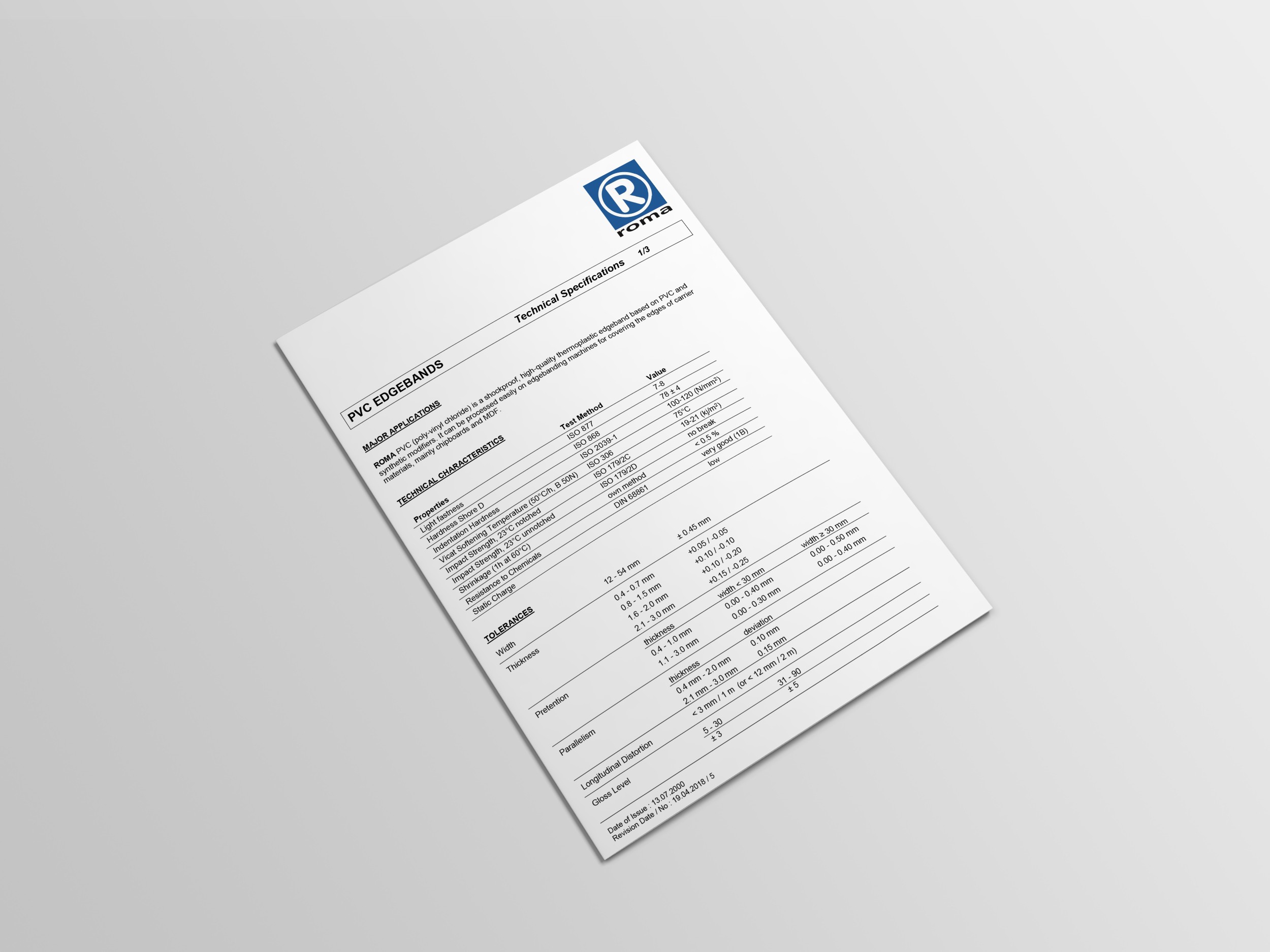 PVC Technical Specifications